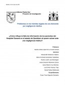 Trámites legales en caso de negligencia médica