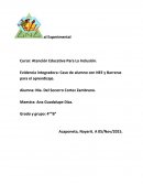 Evidencia integradora: Caso de alumno con NEE y Barreras para el aprendizaje