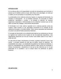 IMPACTO SOCIAL DE LOS FEMINICIDIOS EN EL ESTADO DE MÉXICO (anteproyecto). Página 3