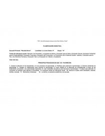 PLANIFICACIÓN DIDÁCTICA PRINCIPIOS PEDAGOGICOS QUE SE FAVORECE. Página 1