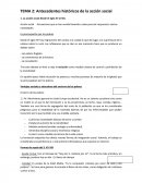 Antecedentes históricos de la acción social