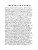 Ensayo de continuidad de los parques