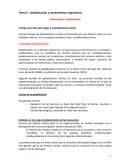 Tema 5 : Globalización y movimientos migratorios