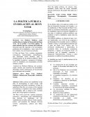La politica publica en relacion al buen vivir-