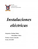 Departamento de ingeniería eléctrica: Instalaciones electricas