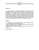 Determinación de la constante de Michaelis – Menten y la Velocidad máxima.