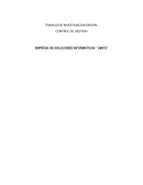 TRABAJO DE INVESTIGACION EMPRESA DE SOLUCIONES INFORMATICAS “ SINFO”