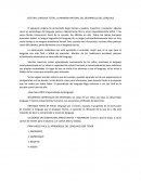 LECTURA: LENGUAJE TOTAL: LA MANERA NATURAL DEL DESARROLLO DEL LENGUAJE