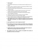 Cuestionario de comprehensión de lectura