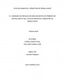 EL CONSUMO DE DROGAS EN ADOLESCENTES DE PRIMERO DE BACHILLERATO DEL COLEGIO MUNICIPAL SEBASTIÁN DE BENALCÁZAR
