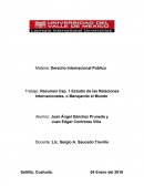 Estudio de las relaciones internacionales o manejando el mundo