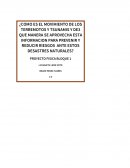 Terremotos y tsunamis.