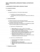 TEMA 3: INTRODUCCIÓN AL MERCADO DE TRABAJO. LAS POLITICAS DE EMPLEO