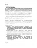 Identificación de dimensiones de actuación y derivación de objetivos y metas