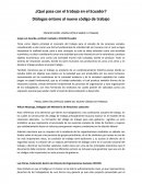 Codigo de Trabajo en Ecuador