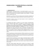 Ensayo Sistemas de Informacion Empresa Comunicaciones