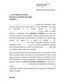 Demanda de divorcio sin nombres