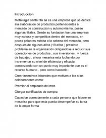 Capacitar correctamente a cada persona que labore en mesarisa para que esta pueda desempeñar su tarea de la emjor forma. Página 1