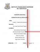 Administración de operaciones I Sistema de produccion