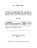 Acta de Inasistencia de Trabajador