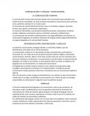 Comunicación y lenguaje: vision general