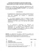 CONTRATO DE PRESTACION DE SERVICIOS PROFESIONALES POR CONSTRUCCION DE OBRA