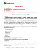 MEMORANDUM “Control de procesos de alta consecuencia”