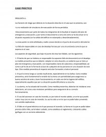 Los factores de riesgo que detecto en la situación descrita en el caso que se presenta. Página 1