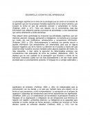 DESARROLLO COGNITIVO DEL APRENDIZAJE