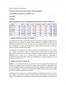 INDICES DESCRIPTIVOS DE LOS INGRESOS DE PRODUCCION SECTORIAL -PERU 2014