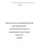 Proyecto final recursos humanos