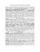 Contrato privado de arrendamiento de inmueble