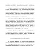 ENSEÑAR Y APRENDER CIENCIAS NATURALES EN LA ESCUELA