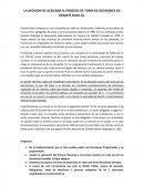 LA DECISION DE ACELERAR EL PROCESO DE TOMA DE DECISIONES EN GRANITE ROCK Co