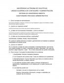 CUESTIONARIO PROCESO ADMINISTRATIVO
