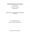 Psicología Criminal PROTOCOLO DE ACTUACION EN VICTIMAS DE TORTURA