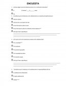 ENCUESTA embarazo en la adolescente