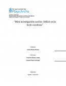 Mini investigación-acción: Déficit en la lecto-escritura