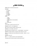 Obra teatral.“Esta no es otra historia tonta de terror”.