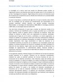 Recensión sobre “Sociología de la Empresa” (Ángel Infestas Gil)