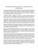 LOS DERECHOS HUMANOS EN LA HISTORIA DE LA HUMANIDAD
