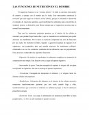 Las funciones de nutrición en el hombre