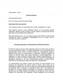 Caso práctico – fase 1 Derecho Romano