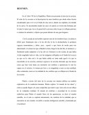 En el Libro VII de la República, Platón nos presenta el mito de la caverna