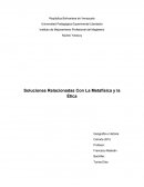 Ensayo de soluciones relacionadas con la metafísica y la etica