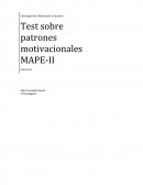Test sobre patrones motivacionales MAPEII