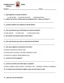 EXÀMEN PARCIAL DE CATECISMO sin resp