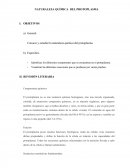 NATURALEZA QUÍMICA DEL PROTOPLASMA