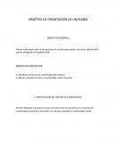 Practica de orientación de un plano