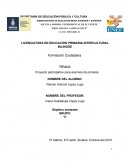 Proyecto participativo para alumnos de primaria